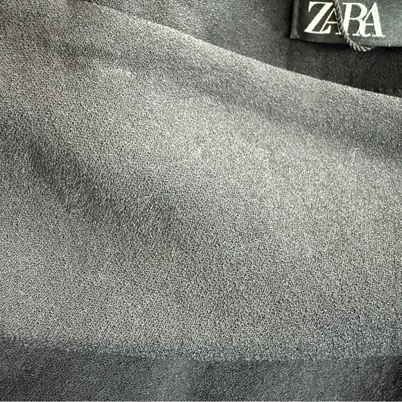 ZARA Drop Waist Pleated Button Skort Mini Skirt - Picture 6 of 6